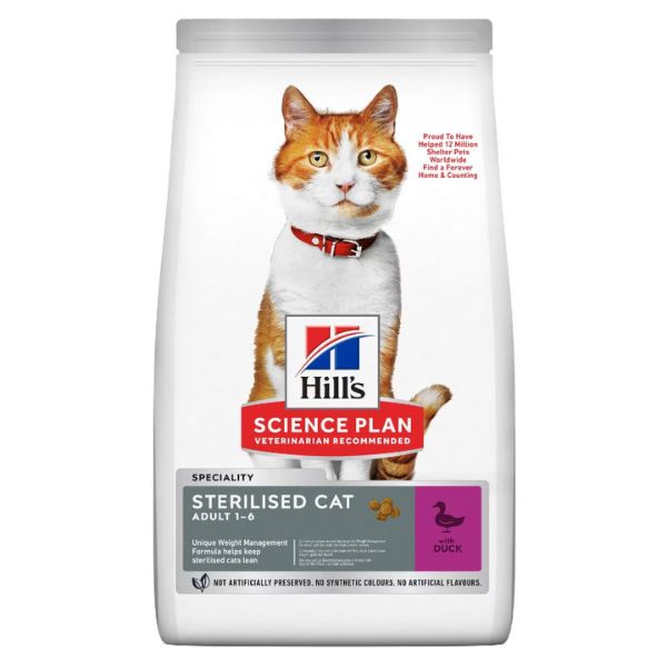 Hill’s Science Plan Adult Sterilised Cat Duck 1.5Kg